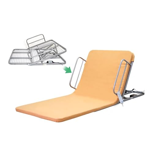 Respaldo de cama eléctrico ajustable, soporte portátil para sentarse, marco de acero inoxidable y tela transpirable para comodidad del cuello y la cabeza