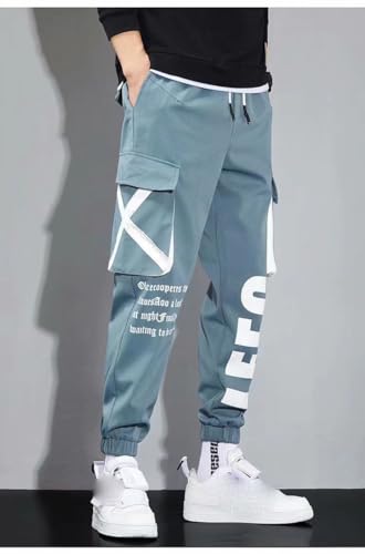 Pantalon de jogging avec rubans et poches multiples style printemps