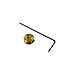 Clippard 11916-4 Small Push Button, 3/16" Diameter Stem, Mounts Directly on Valve Stem for Manual Operation of Valve