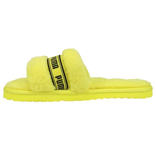 PUMA Kids Girls Fluffy Slide Casual Sandals Casual - Yellow - Size 5 M3