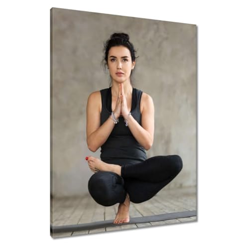 Peinture imprimée sur toile de qualité supérieure Yoga 60x80cm élégante