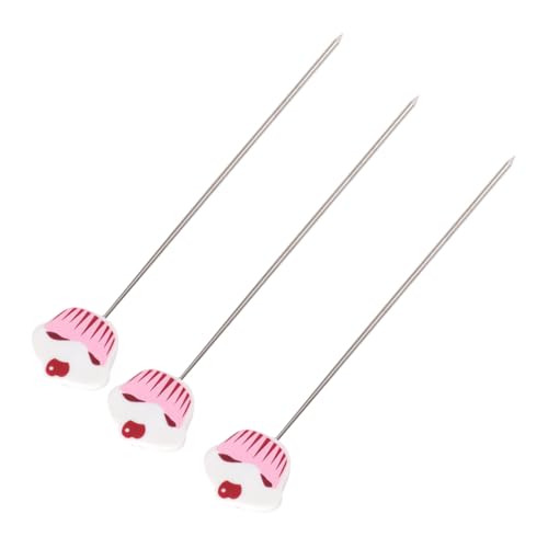 Garneck Diy Baking Tool Stainless Steel Cake Tester B2 Pattern Baking Bread Muffin Test Needle Non-slip Grip