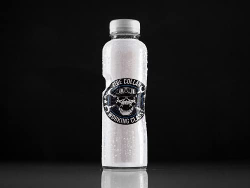 Image of Blue Collar Working Class Skull Sticker | Decal | 5 inches | Waterproof | for car Bumper, Truck etc