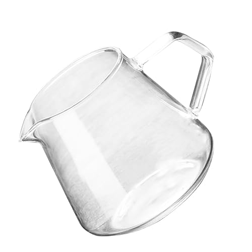 COLLBATH 1pc Coffee Pot Espresso Pitcher Beaker Portable Milk Jug Clear Espresso Mugs Clear Water Bottles Coffee Pitcher Coffee Cups with Lids Coffee Mugs Espresso Cups Home Supplies Glass