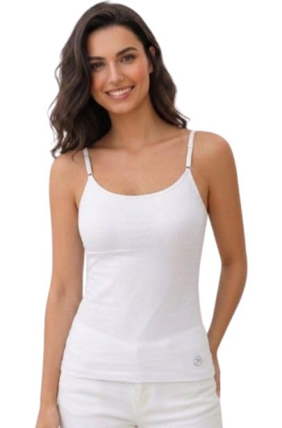 Padded Camisole Bra for Women Sleeveless Undershirts Cami Vest with Adjustable Straps Cotton Camisole Tank Top/Innerwear for Women-picture-28
