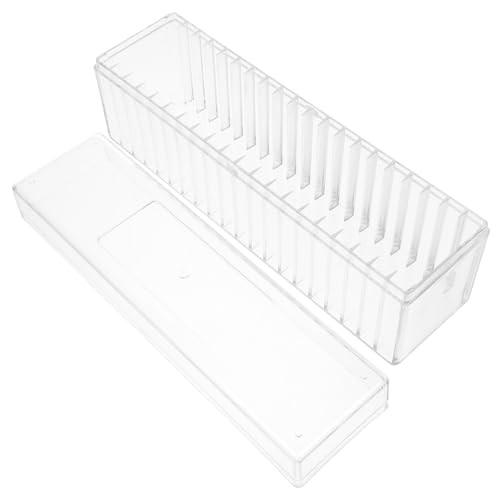 Caja organizadora transparente para monedas 20 piezas miniatura 1