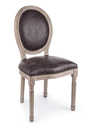 Sillas Comedor Cuero Envejecido Marca Muebles La Factoria