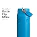 Stanley IceFlow Flip Straw 2.0 Water Bottle 24 OZ | Built-In Straw with Larger Opening | Lightweight & Leak-Resistant | Insulated Stainless Steel | BPA-Free | Azure