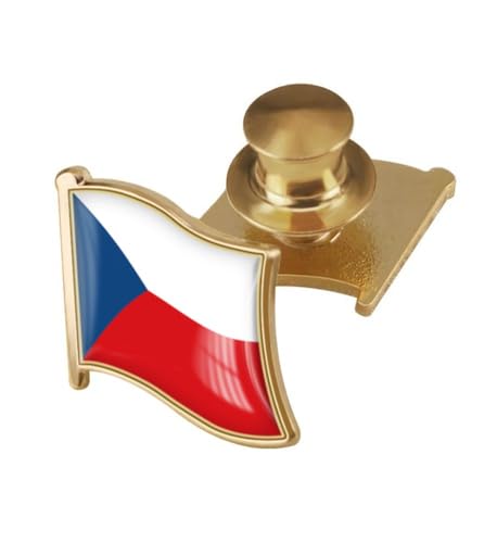 Image of vmcoatdu Country Flag Backs Locking Pin Keepers Locking Clasp Pin Badge International Travel Brooch Metal Alloy Souvenir Pin 0.75x0.7 Inch Small Pin