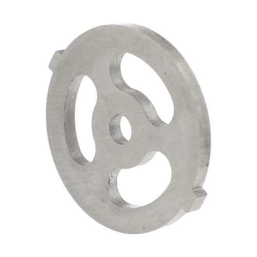 SEWACC Plaque pour Mincer la Viande en Acier Inoxydable Argenté, Accessoire Facile à Nettoyer pour Couper Rapidement la Viande, Compatible Mincer Domestique de 55 Mm