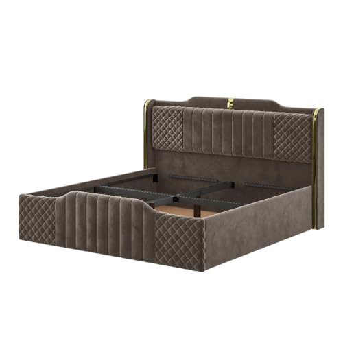 Image of Wakefit Velura King Size Storage Upholstered Bed