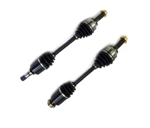 DTA MZ23012060 front Left Right Pair - 2 New Premium CV Axles (Drive Axle Assembly) Compatible with 2007-2009 Mazda 3 2.3L Automatic Trans Only