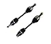 DTA MZ23012060 front Left Right Pair - 2 New Premium CV Axles (Drive Axle Assembly) Fits 2007-2009 Mazda 3 2.3L Automatic Trans Only