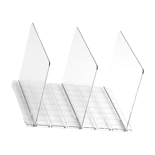 Vdaxvme Separador de estantes multiusos ajustable y resistente, accesorio para organización de armario, separador de almacenamiento transparente