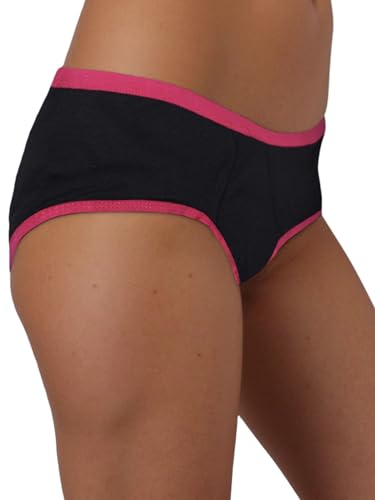 Image of DChica Essentials Cotton Period Panties with Anti Microbial Lining for Girls, Light to Medium Flow Period Panty Briefs, No Pad Required Menstrual Underwear for Girls, Easy to Wash & Leak Proof