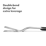 OXO Outdoor Grilling Turner | Wide Beveled Stainless Steel Head, Non-Slip Grip, Ideal for Flipping Burgers on the Grill