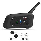 EJEAS V6 Pro Motorcycle Bluetooth Headset, Upgraded 2 Riders Intercom Helmet...