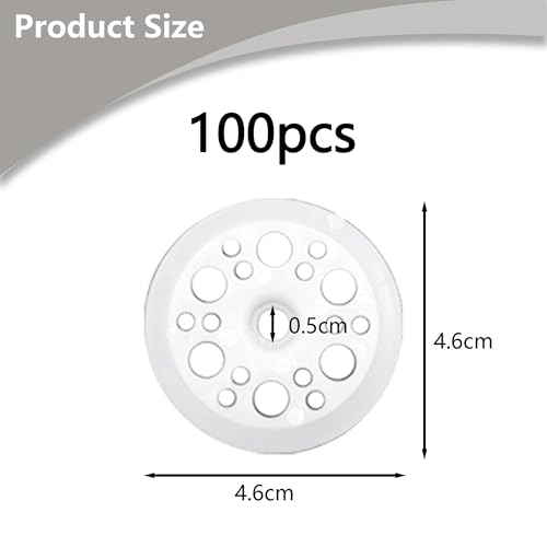 Pack of 100 Plastic Washers PP Washers Foam Panels Washers for Attaching and Supporting Foam Insulation Plates - Image 2
