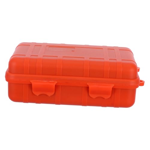 Uonlytech Caja Almacenamiento Artesanal Almacenamiento De Pesca Organizador De Limpieza Organizador De Piezas Bandeja Organizadora De Herramientas Orange De Polivinilo