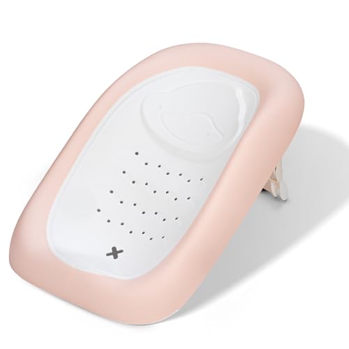 Image of Baybee Frozy Bath Tub Seat for Babies | Portable Bather with Anti-Slip Edges & Suction Cup | Hanging Shower Seat | New Born Bathtub for 0 to 12 Months (Pink)