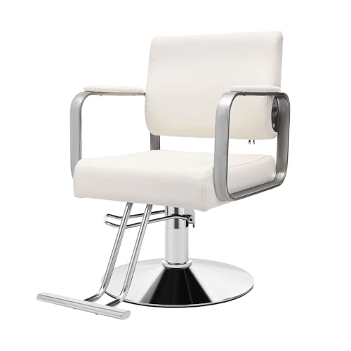 Image of Salon Chair,Salon Chair for Hair Stylist with Height Adjustment,360 Rotatable Barber Chair for Barber Store,Beauty Salons,Spas