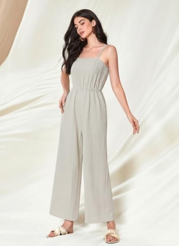 Image of TOPLOT Women's Jumpsuit Co-ord Set | Soft Breathable Feel | Comfortable Fit with Easy Movement | Stylish One-Piece Outfit Design | Perfect for Casual & Travel (5225)