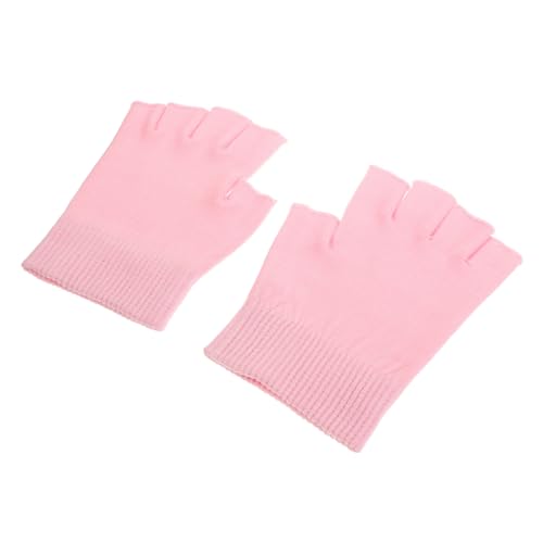 Veemoon 1 par Guantes Hidratantes de Gel para Manos y Pies Cuidado Reparador para Seca y Agrietada Guantes Spa Reutilizables con Pantalla Táctil para Invierno Rosa Elegante