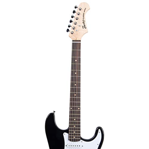 Fazley FST118BK guitare électrique noire - Les Beatles, Paul McCartney, John Lennon, RIngo Starr, George Harrison Fazley FST118BK guitare électrique noire – Image 6