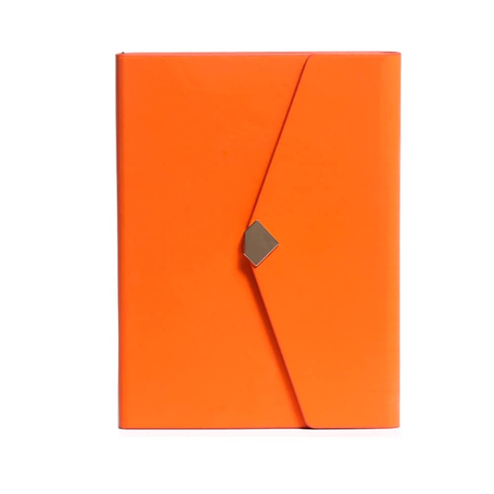 bloc de notas Diario de diario / cuaderno Diario de cuero Hardcover Línea fallida Cuadernos Lindo Bloc de notas engrosado para grabar Plan de notas de reunión estudiante de negocios ( Color : Orange )