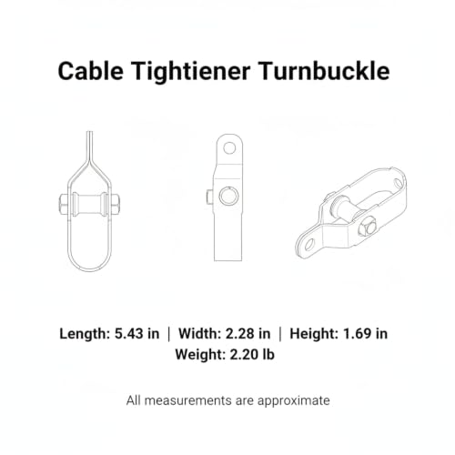 Tensor para cable de acero inoxidable para cercas, enrejados de jardín y tendederos (1 unidad) miniatura 7
