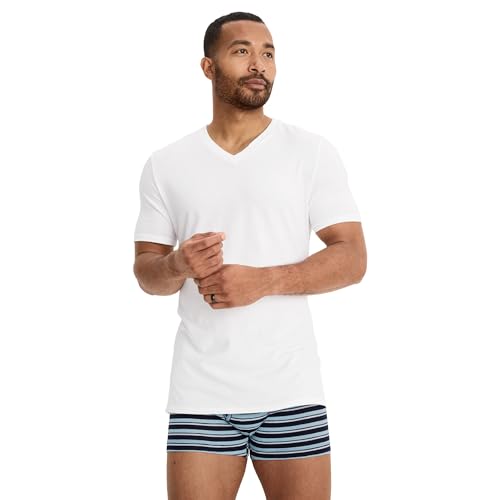 Jockey Men's Undershirt Cotton Stretch V-Neck Undershirt - 3 Pack2