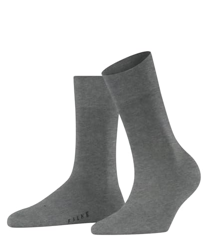 Chaussettes femme FALKE Sensitive New York en coton fin gris clair mélange taille 39-42