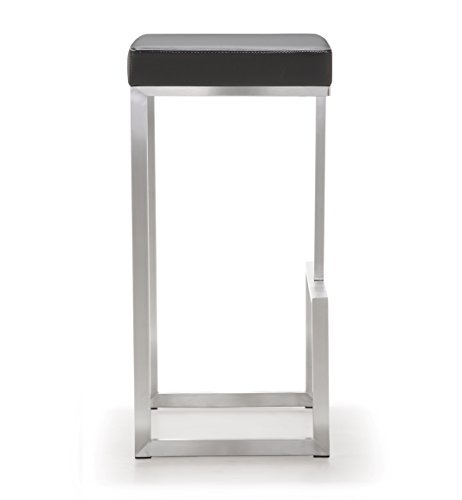 Tov Furniture Ferrara Stainless Steel Barstool (Set Of 2), Grey #TOP2