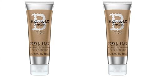 Bed Head for Men by TIGI - Power Play Mens Hair Gel - Strong Hold - Hair Styling - 200 ml (Pack of 2)