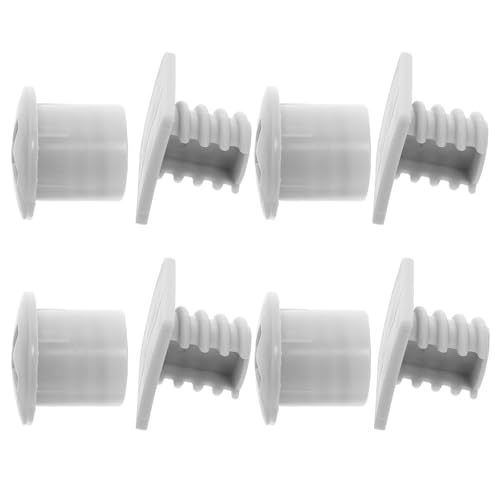Outanaya 4 Sets Slide Screw Caps Plastic Bolt Nut Covers Replacement Plastic Screw Caps for Playsets Slide Attachment Accessories Gray