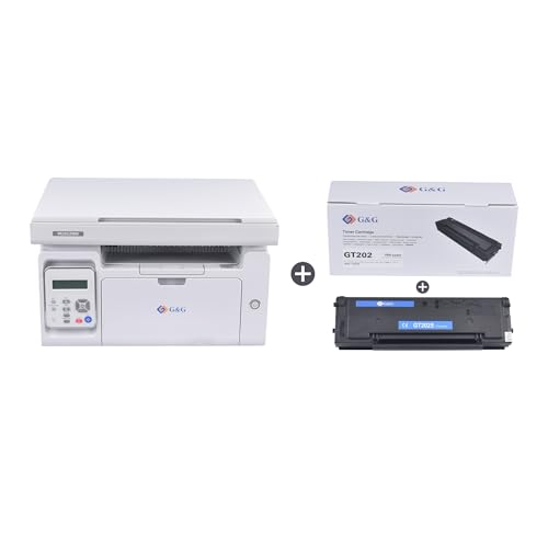 G&G M2022NW Imprimante laser multifonction avec imprimante, scanner et photocopieur, noir et blanc, Wi-Fi (22-23 pm)