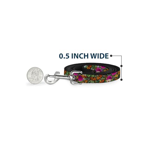 Laisse papillon monarque grand chien Buckle Down 6 pieds sangle large - 5