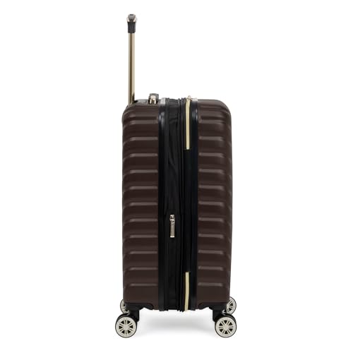 Kenneth Cole REACTION Women's Madison Square Hardside Chevron Expandable Luggage, Chocolate Brown, 2-Piece Set (20" & 28")4