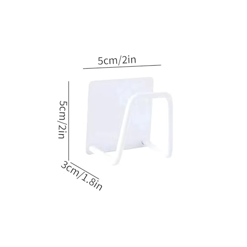 Porta esponja de acero inoxidable, organizador para fregadero de cocina sin necesidad de taladro, estante para escurrir esponja, paño de cocina y cepillo de limpieza con ganchos miniatura 2