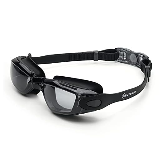 Outlierr Freedom to Swim Goggle, Anti-fog, UV Protection, Swimming Goggles for Adults, Super Comfy, Perfect as a Gift, Leak-proof, Swim Lenses for Men, Women, and Youth (Black)