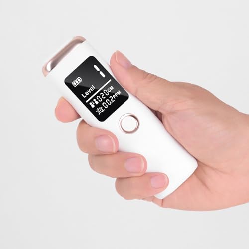 Futry Smart Bad Breath Tester - Hygienic pop-up Probe, Portable Bad Breath Tester with SGS lab-Grade Accuracy MEMS Sensor, 4 Levels of Odour Analysis and Intelligent Social Distance Guidance