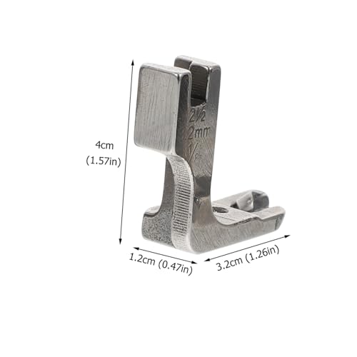 ibasenice juego 3 pies prensatelas de acero inoxidable para máquina de coser miniatura 2