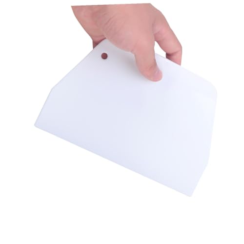 DOITOOL Grattoir Pâtisserie Plastique Alimentaire Outil Lisseur de Gâteau Pratique et Léger pour Décoration Forme Trapezoïdale Petit Modèle Accessoire Réutilisable pour Cake Making