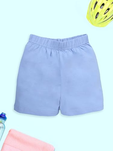 Image of KiddoPanti Girls Cycling Shorts Pack of 3 | Soft & Stretchy Cotton Spandex | Comfortable Fit with Elastic Waistband | Solid Colors Half Tights for Girls Inners