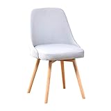 Sillas de comedor modernas de haya para cocina, uso doméstico, arte de uñas, maquillaje, hotel, matrimonio, habitación, color gris claro