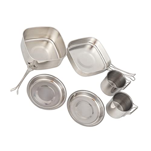 GANAZONO 1set Outdoor Camping Cookware Set Cooking Gear Kit for Backpacking Travel and Picnics Lightweight and Easy to