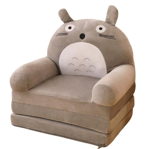 キッズソファーベット 子供用ソファー ベビーソファー 折りたたみ 座椅子 ふわふわ 1人掛け かわいい ソファクッション 畳クッション (ドラゴンニャー,3つ折り)