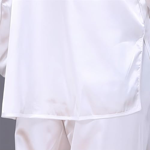 Andux Kampfsport Tai Chi Anzug Kung Fu Uniformen Unisex SS-TJF01 (Weiß,XL)