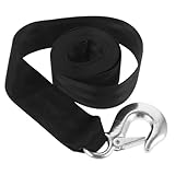 FIXOSHEE Heavy Duty Boat Trailer Winch Strap with Hook Tow Rope for Truck and Off-road Vehicle Towing Safe and Stylish Strap for Transporting Faulty Cars