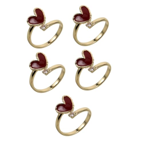 Les anneaux ronds promesse ouverte amour, le cadeau parfait en forme de coeur